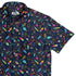 Galactic Ice Rocket Button Up Shirt Geek Nerd adult sizing Design by Zirkus Design q225