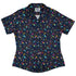 Galactic Ice Rocket Curvy Button Up Shirt Geek Nerd Design by Zirkus Design q225 science print