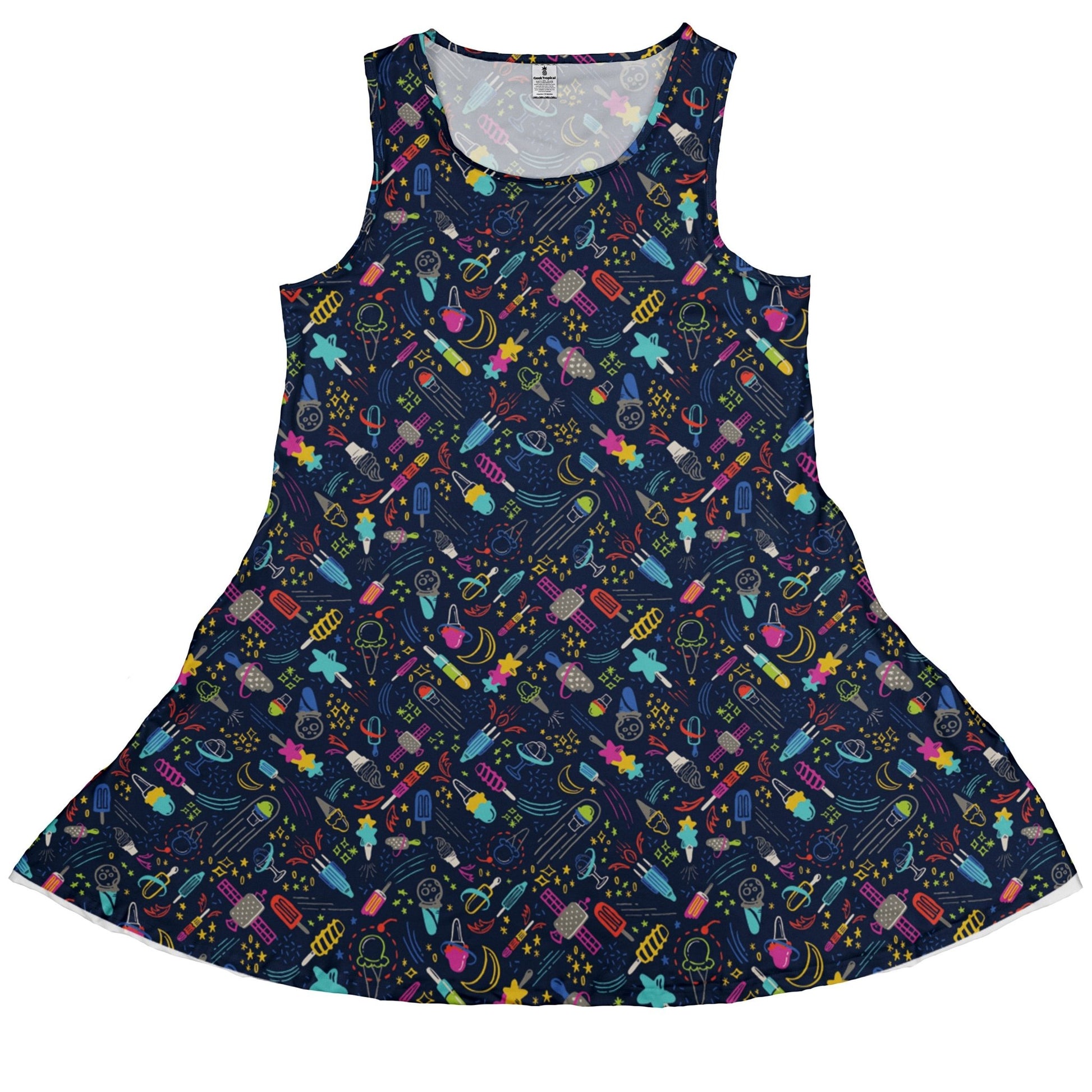 Galactic Ice Rocket Dress Geek Nerd Design by Zirkus Design lx - C q225