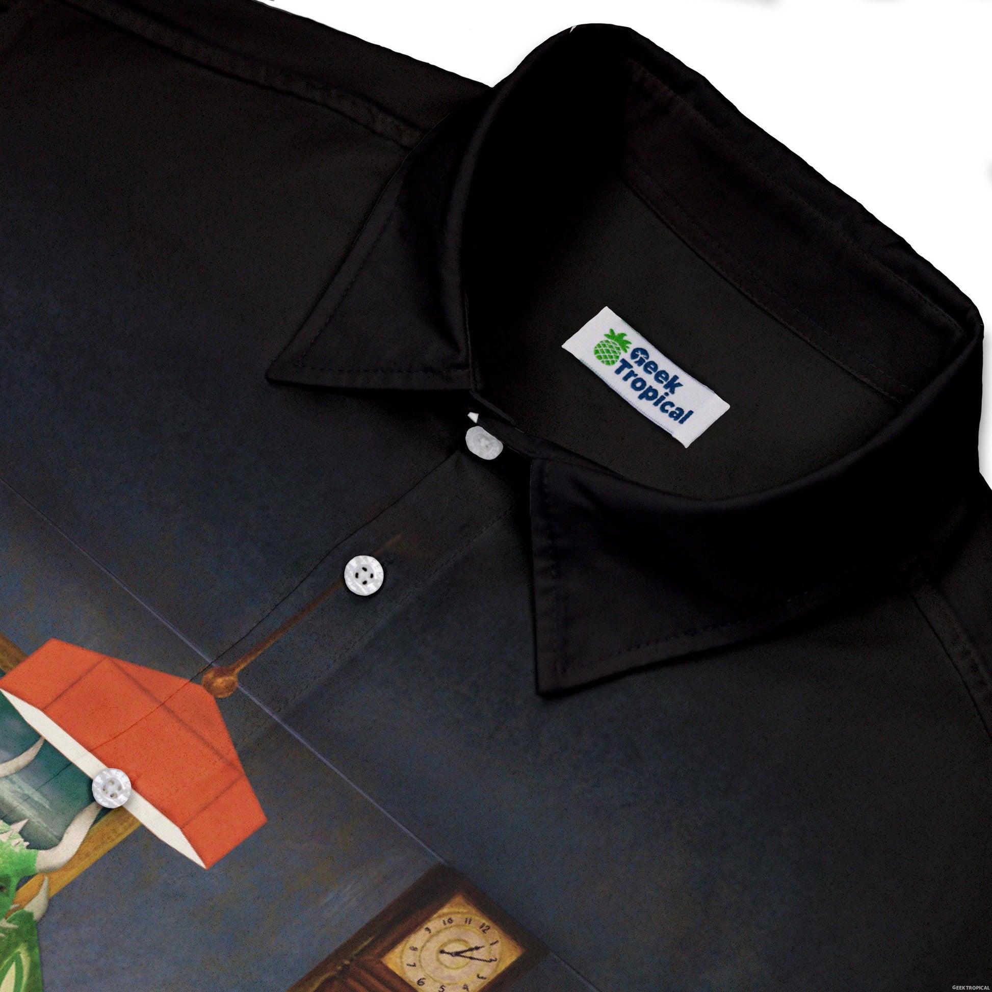 Gambling Dragons Button Up Shirt Geek Nerd 0925 adult sizing All Adult Button Up Shirts