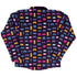 Game Controllers Purple Video Game Long Sleeve Button Up Shirt Geek Nerd adult sizing FLOW DESC WRITING video game arcade print