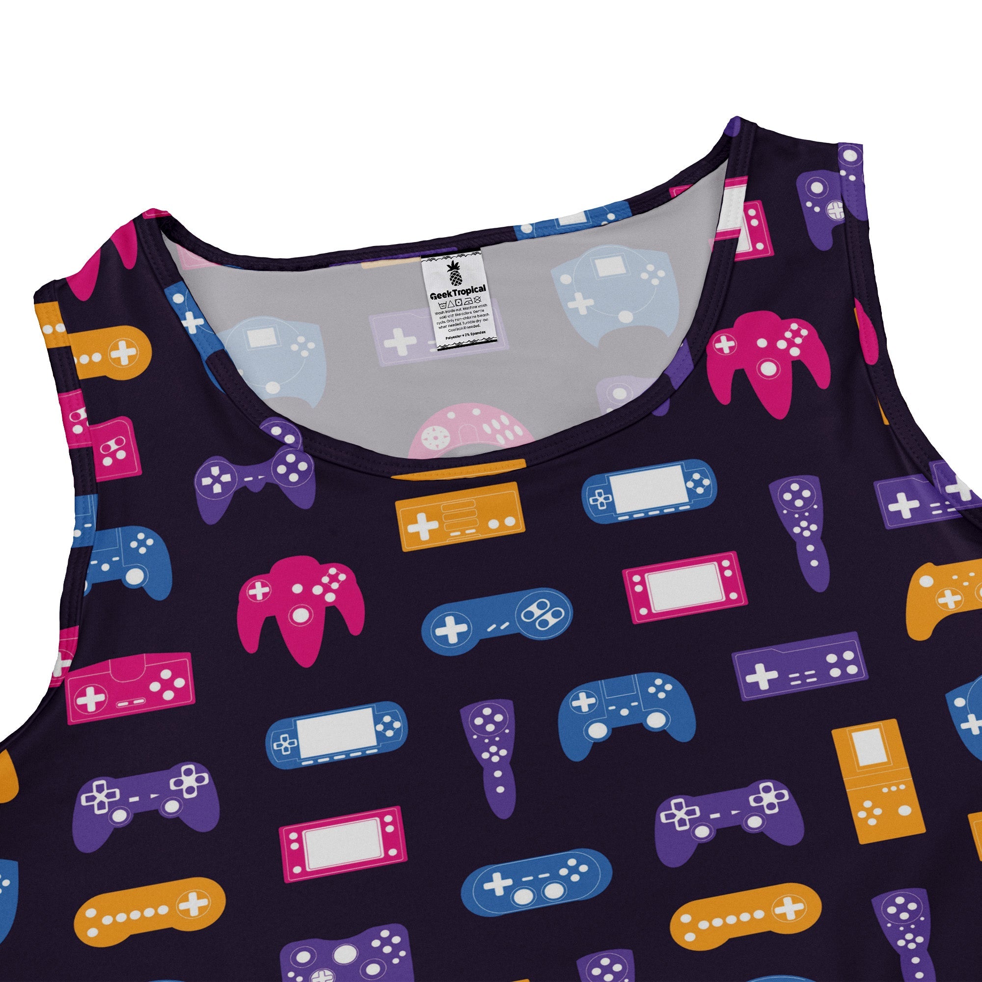 Game Controllers Purple Video Game Dress Geek Nerd lx - C video game arcade print