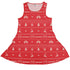 Gamer Christmas Sweater Dress Geek Nerd Christmas Print Design by Tobe Fonseca lx - C