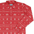 Gamer Christmas Sweater Long Sleeve Button Up Shirt Geek Nerd adult sizing Christmas Print Design by Tobe Fonseca