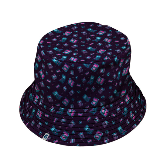 Gaming Consoles Anime Purple Bucket Hat Geek Nerd Design by Ardi Tong lx - B q225