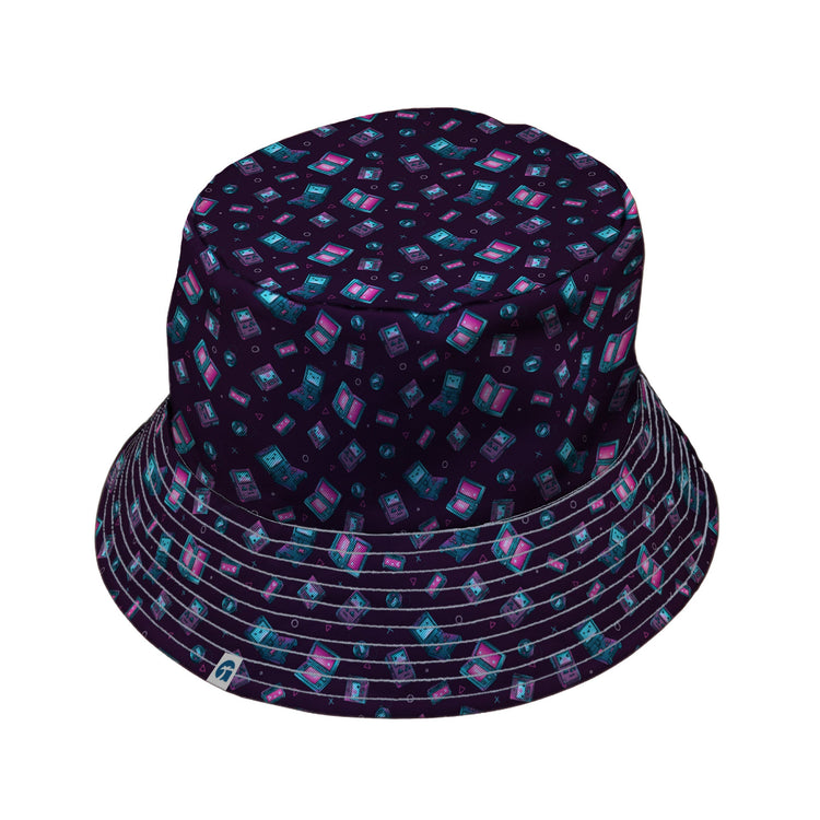 Gaming Consoles Anime Purple Bucket Hat Geek Nerd Design by Ardi Tong lx - B q225