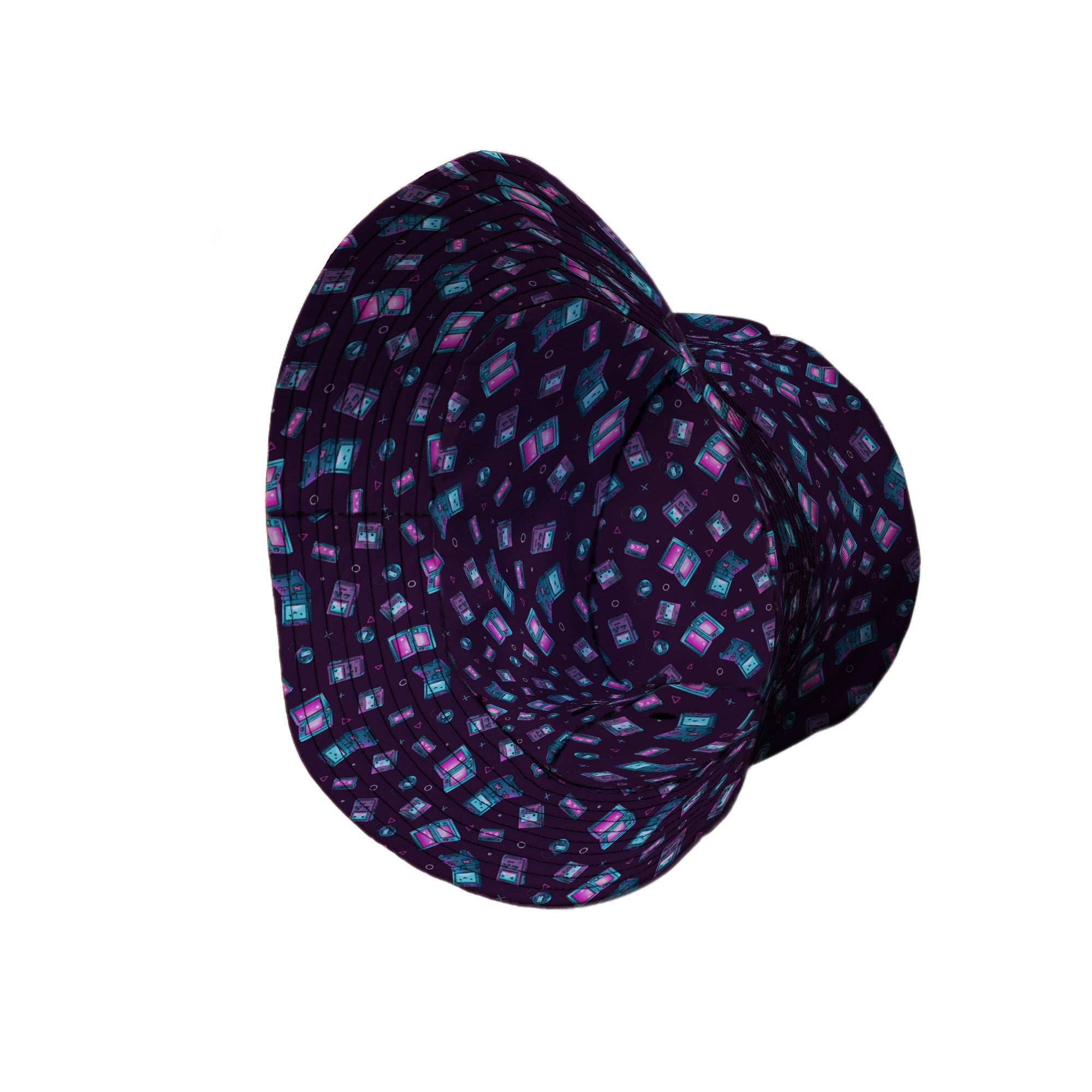 Gaming Consoles Anime Purple Bucket Hat Geek Nerd Design by Ardi Tong lx - B q225