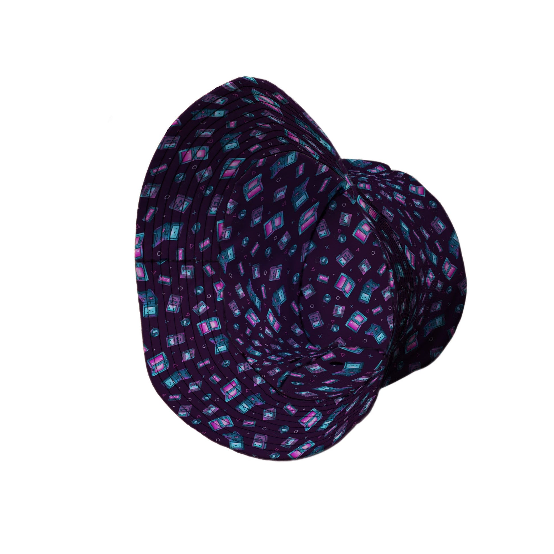 Gaming Consoles Anime Purple Bucket Hat Geek Nerd Design by Ardi Tong lx - B q225