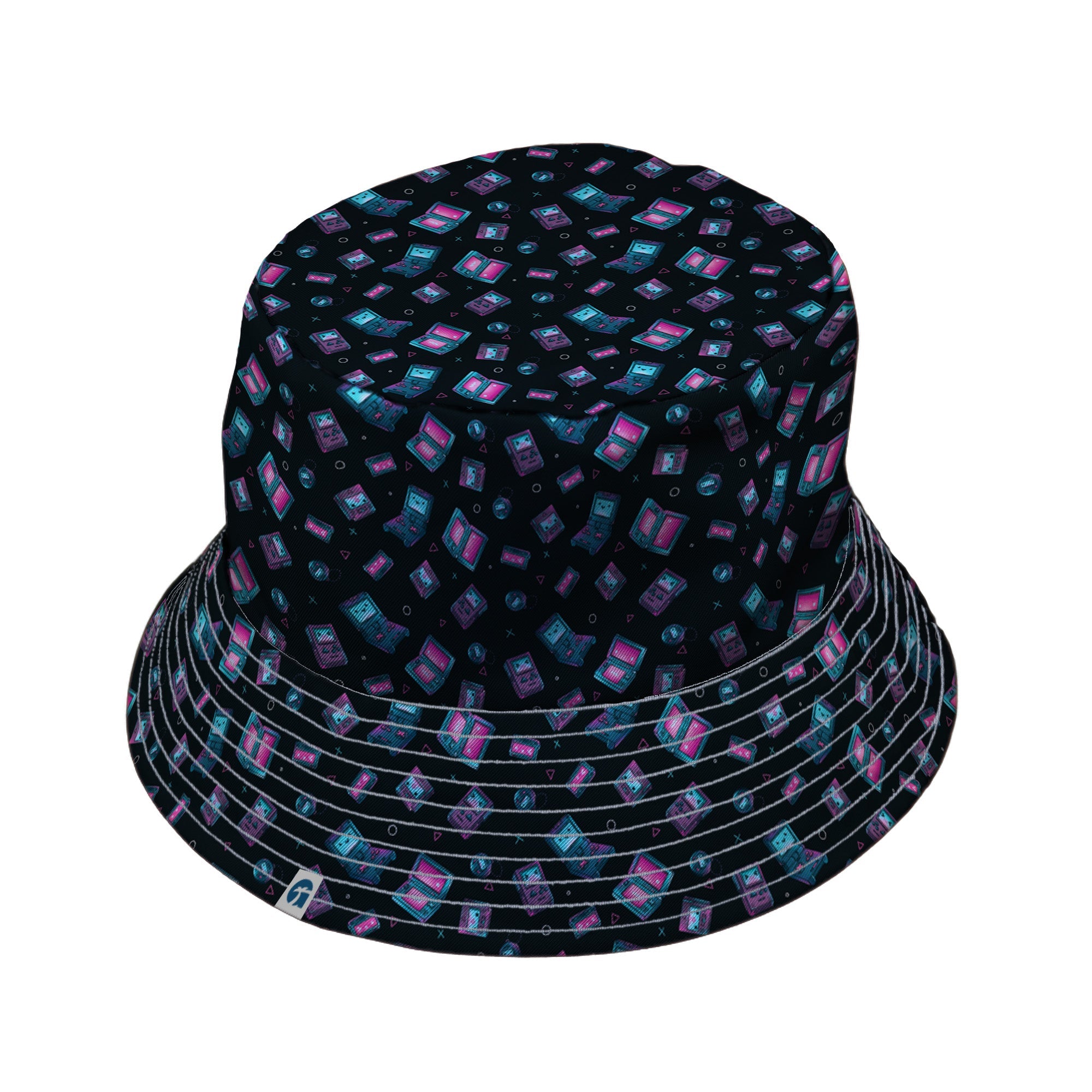 Gaming Consoles Anime Teal Bucket Hat Geek Nerd Design by Ardi Tong lx - B q225