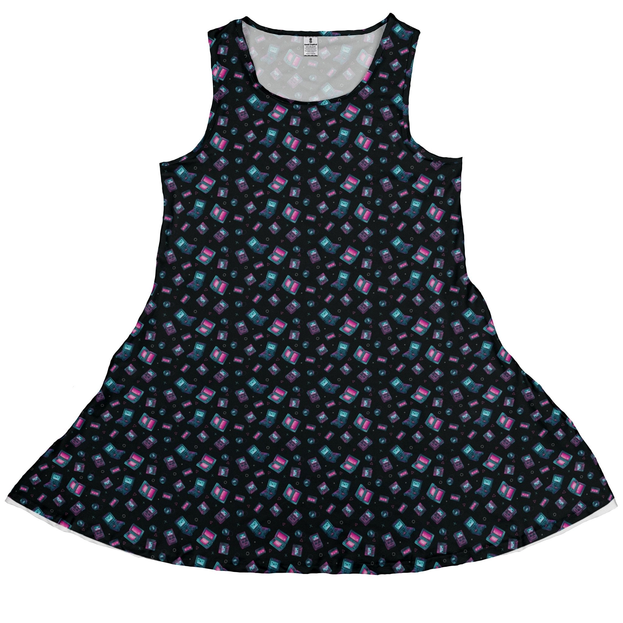 Gaming Consoles Anime Teal Dress Geek Nerd Design by Ardi Tong lx - C q225