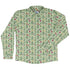 Garden Dragons Fantasy Long Sleeve Button Up Shirt Geek Nerd adult sizing Designed by Rose Khan Fantasy Prints