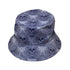 Garden Glow Skull Bucket Hat Gray Stitching