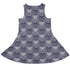 Garden Glow Skull Sleeveless Dress back