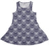 Garden Glow Skull Sleeveless Dress front