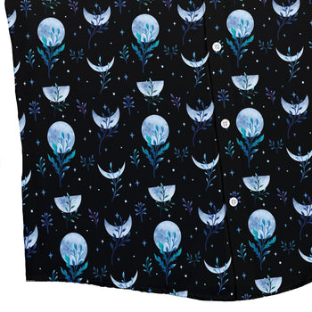 Garden Phase Button Up Shirt Geek Nerd adult sizing Botany Print Design by Episodic