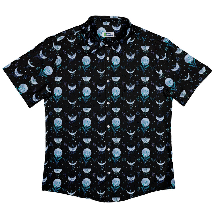 Garden Phase Button Up Shirt Geek Nerd adult sizing Botany Print Design by Episodic