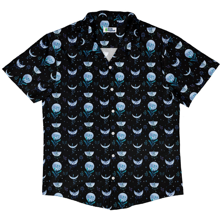 Garden Phase Button Up Shirt Geek Nerd adult sizing Botany Print Design by Episodic