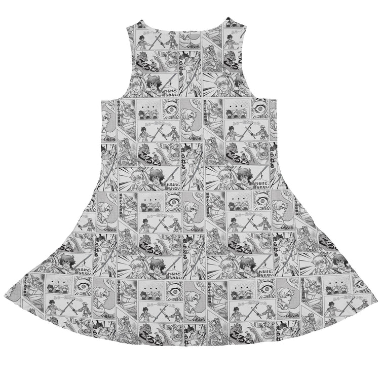 Geek Tropical Manga Dress Geek Nerd Anime Design by Claire Murphy lx - C