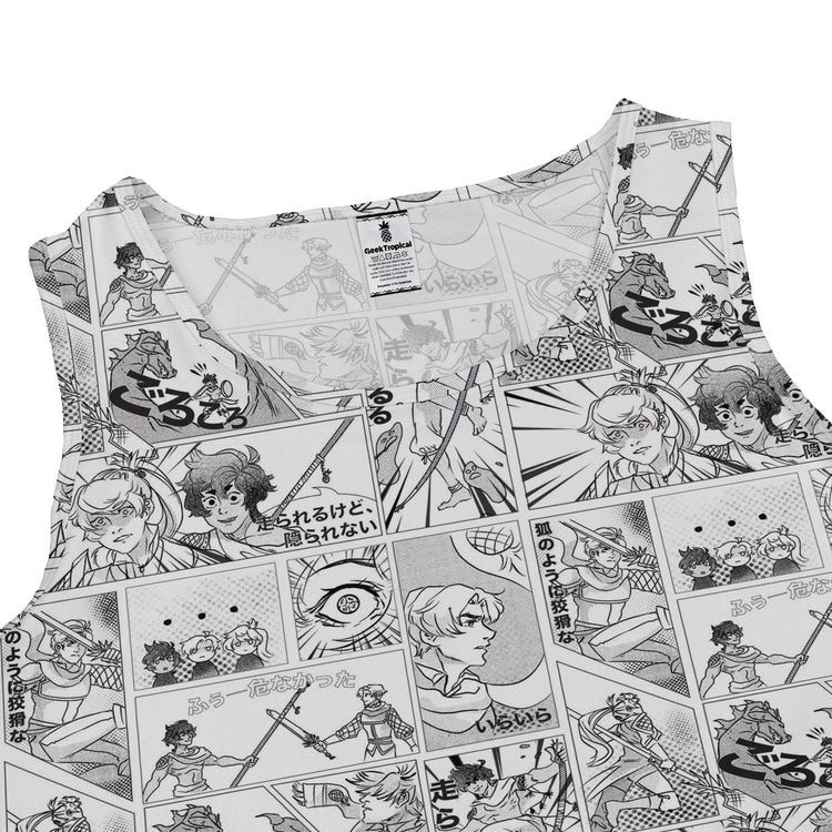 Geek Tropical Manga Dress Geek Nerd Anime Design by Claire Murphy lx - C