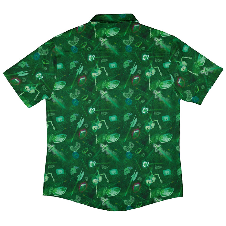Gelatinous Cube Dnd Monster Button Up Shirt - adult sizing - Designs by Nathan - dnd & rpg print