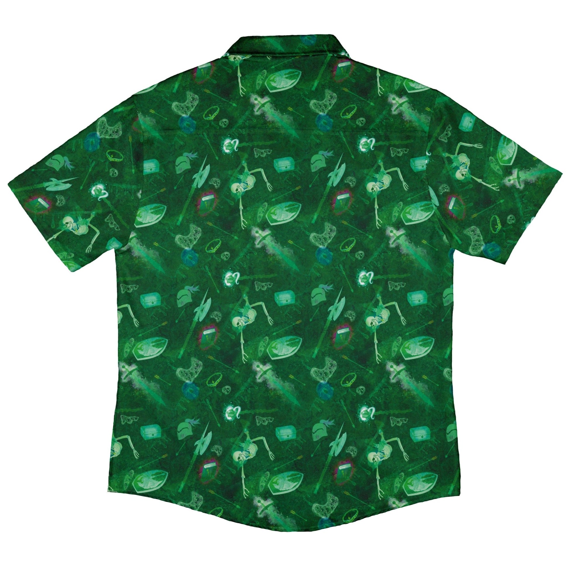 Gelatinous Cube Dnd Monster Button Up Shirt - adult sizing - Designs by Nathan - dnd & rpg print