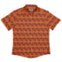 Geometric Bonfire Button Up Shirt Flat Front