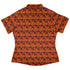 Geometric Bonfire Curvy Button Up Shirt womens back