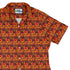 Geometric Bonfire Curvy Button Up Shirt womens top right