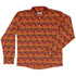 Geometric Bonfire Long Sleeve Button Up Shirt front