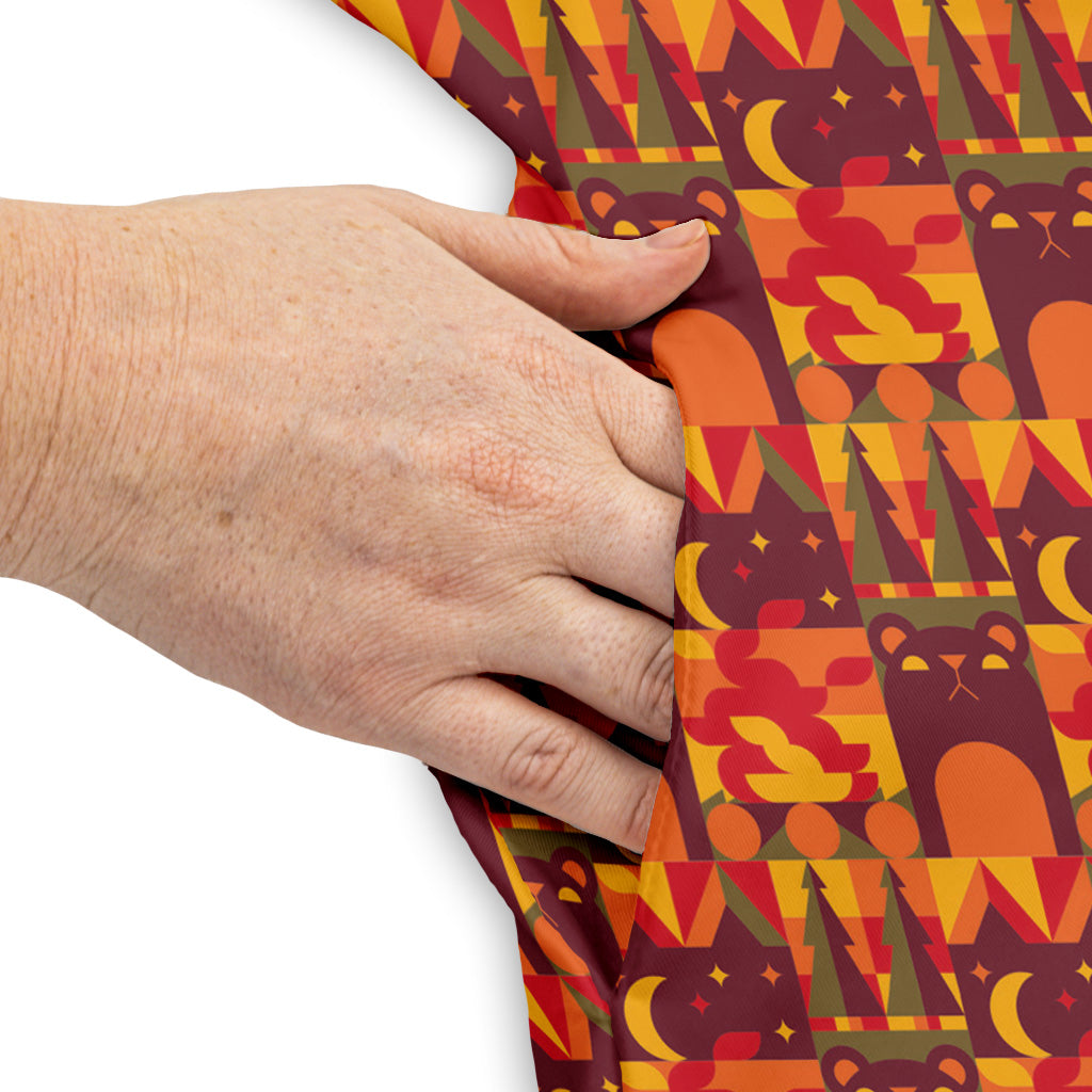 Geometric Bonfire Sleeveless Dress Pocket