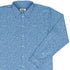 Geometry Blue Math Long Sleeve Button Up Shirt Geek Nerd adult sizing FLOW DESC WRITING mathematics print