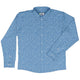 Geometry Blue Math Long Sleeve Button Up Shirt Geek Nerd adult sizing FLOW DESC WRITING mathematics print