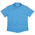 Geometry Blue Math Button Up Shirt - adult sizing - mathematics print -