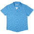 Geometry Blue Math Button Up Shirt - adult sizing - mathematics print -