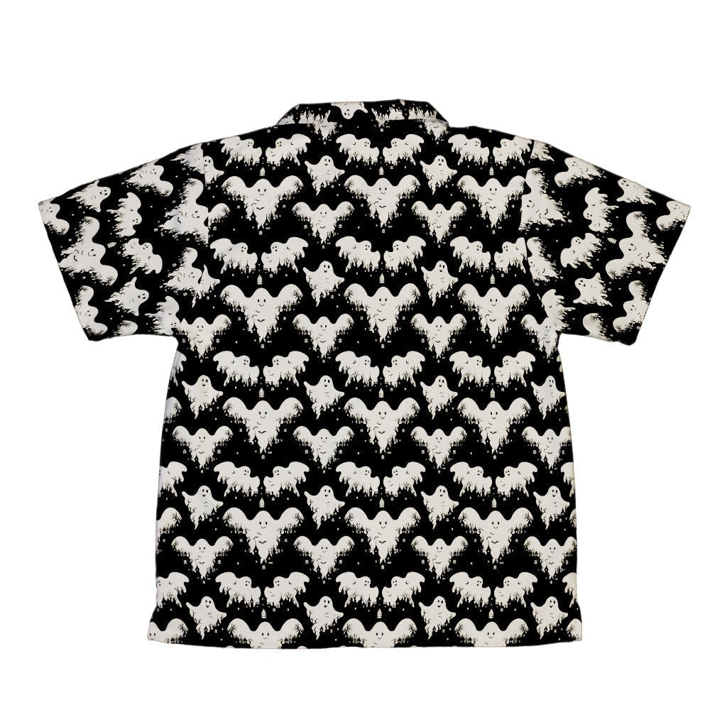 Ghost Castle Youth Hawaiian Shirt Geek Nerd halloween q4