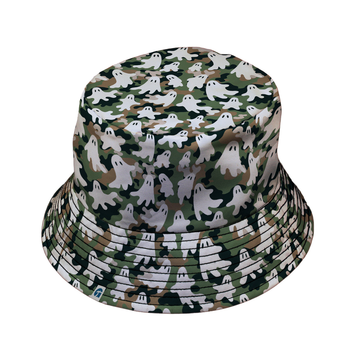 Ghost US Army You Cant See Me Bucket Hat Black Stitching