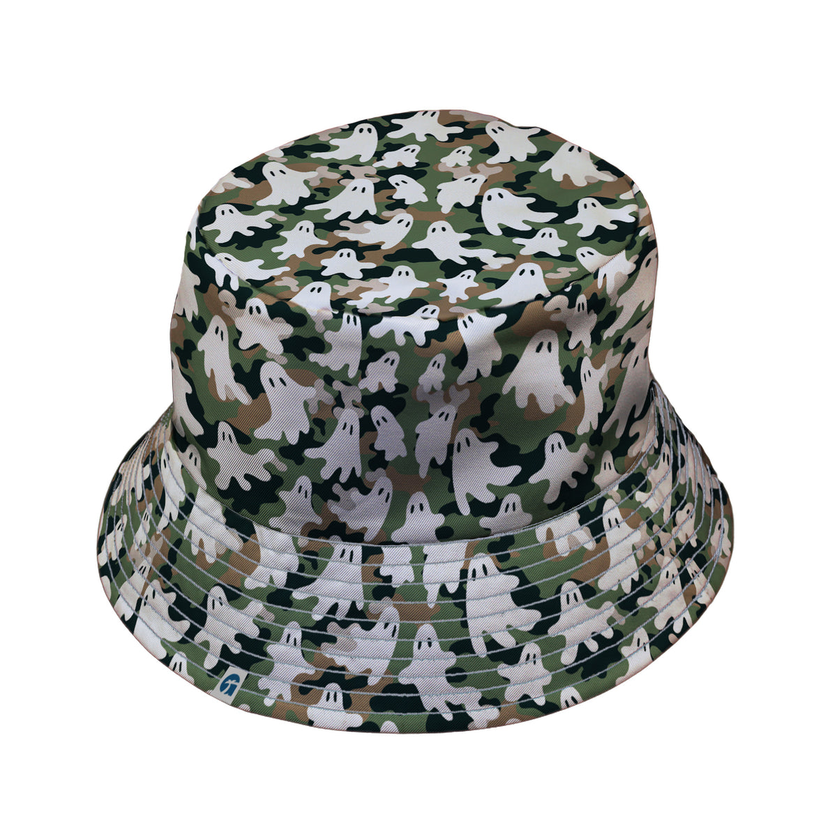 Ghost US Army You Cant See Me Bucket Hat Gray Stitching