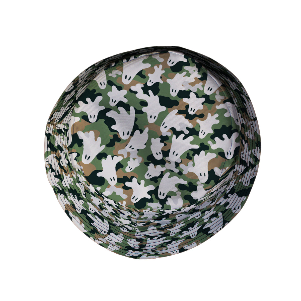 Ghost US Army You Cant See Me Bucket Hat Top View