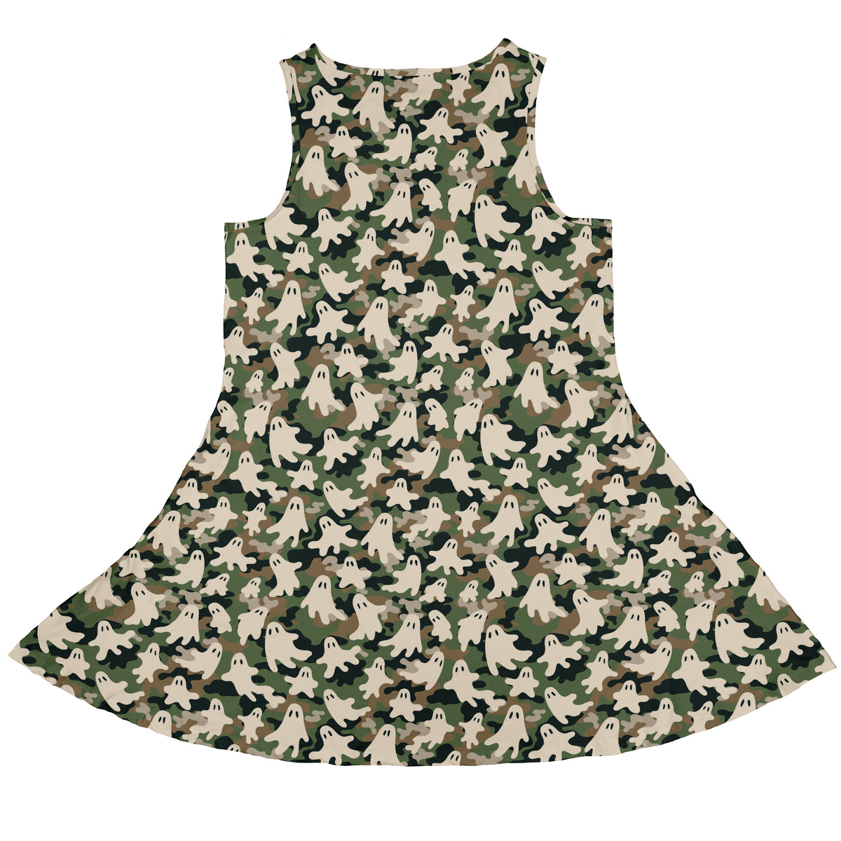 Ghost US Army You Cant See Me Sleeveless Dress back