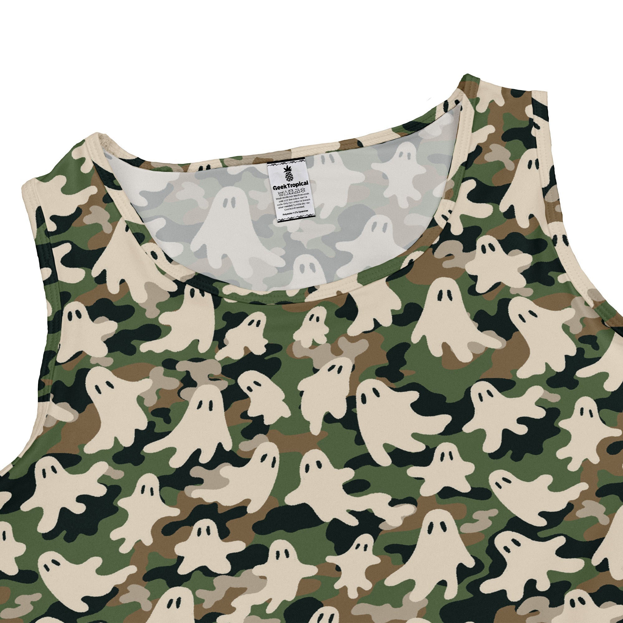 Ghost US Army You Cant See Me Sleeveless Dress close front