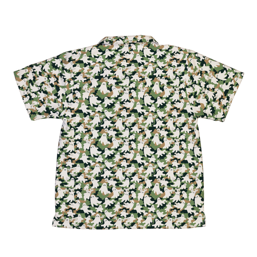 Ghost US Army You Cant See Me Youth Hawaiian Shirt Back