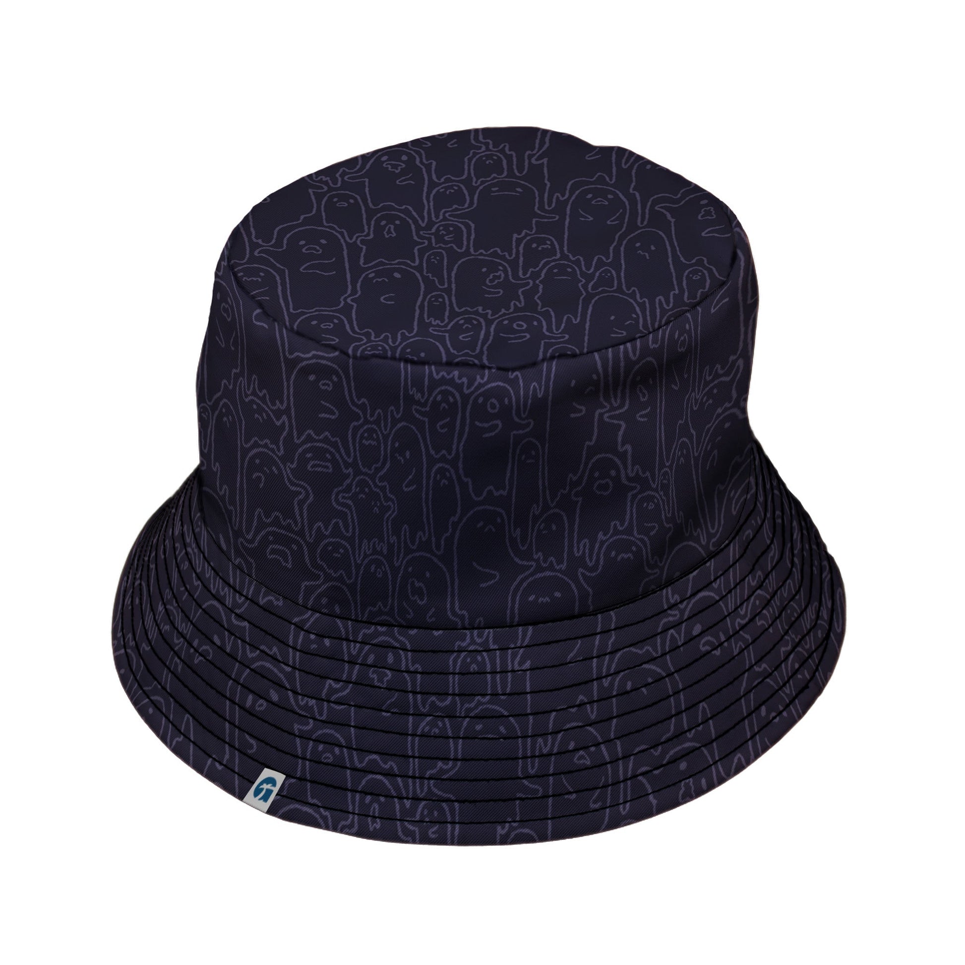 Ghost Wall Purple Bucket Hat Geek Nerd 0925 Design by Ardi Tong Fantasy Prints
