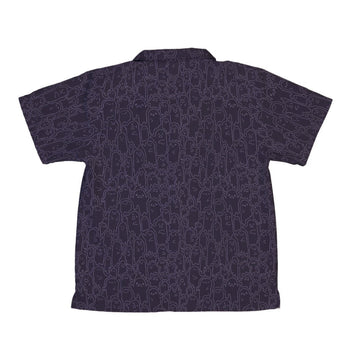 Ghost Wall Purple Youth Hawaiian Shirt Geek Nerd 0925 Design by Ardi Tong Fantasy Prints