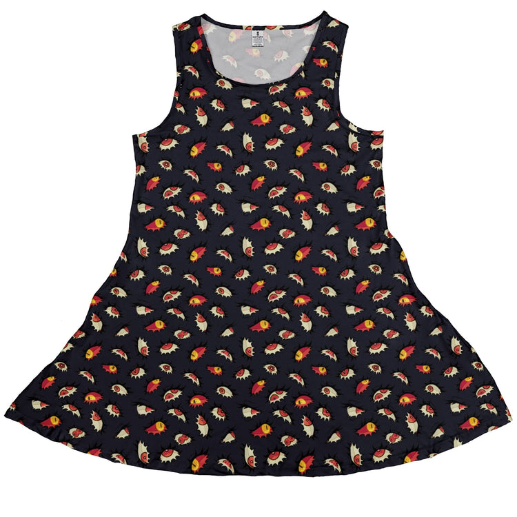 Ghoul Eyes Dress Geek Nerd halloween lx - C q4