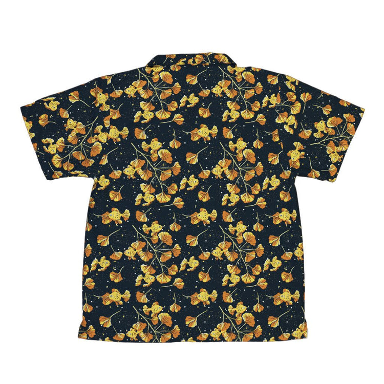 Ginkgo Golden Fish Youth Hawaiian Shirt Geek Nerd 0925 Animal Patterns Botany Print
