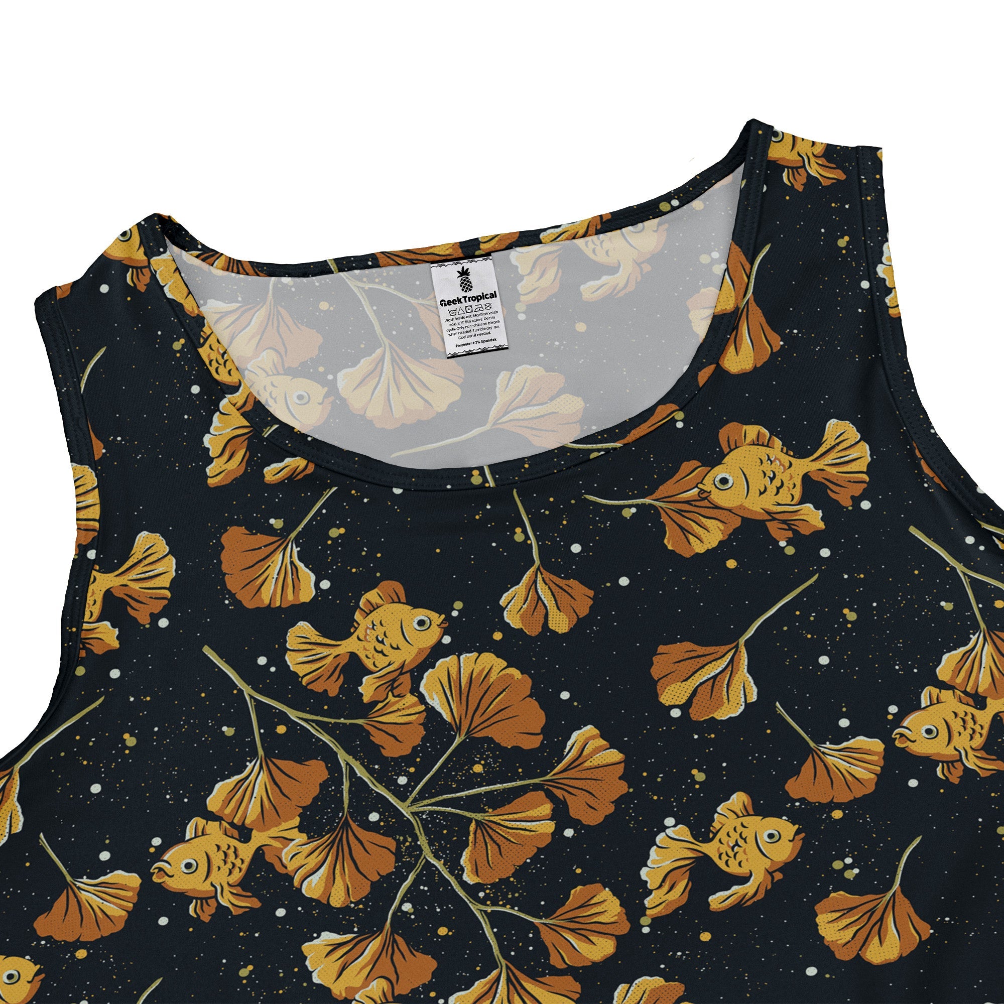 Ginkgo Golden Fish Dress Geek Nerd 0925 Animal Patterns Botany Print