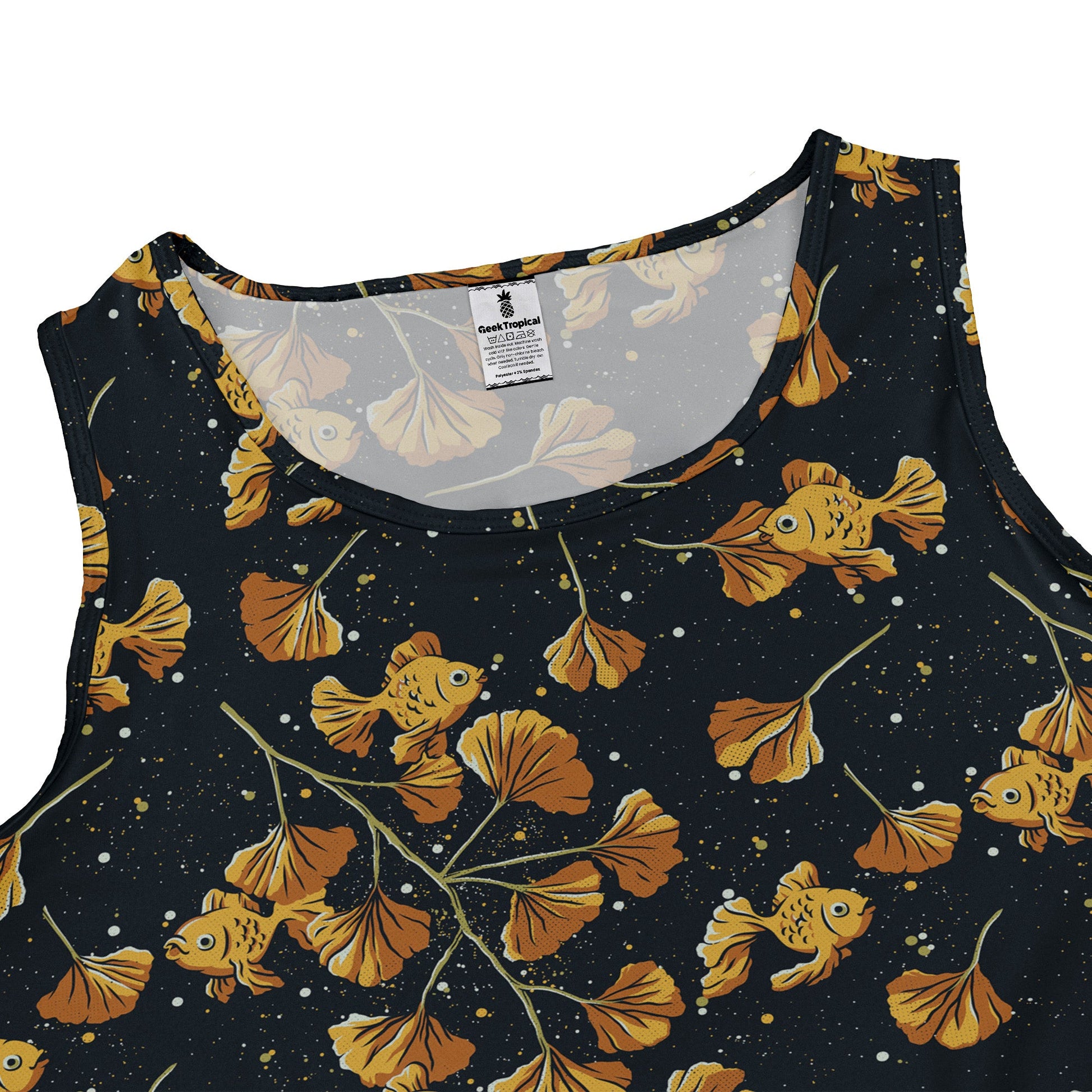 Ginkgo Golden Fish Dress Geek Nerd 0925 Animal Patterns Botany Print
