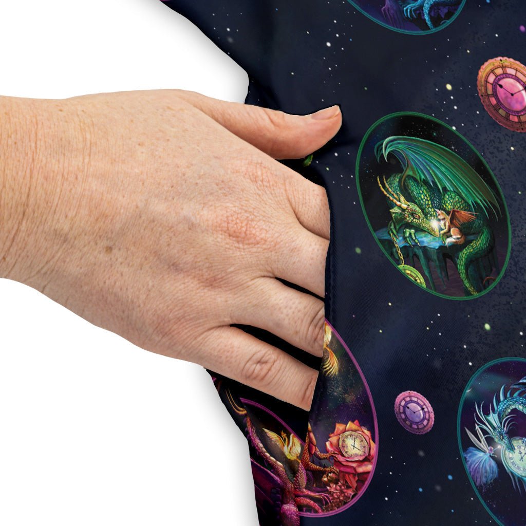 Glimpses In Dragon Time Dress Geek Nerd Animal Patterns Designed by Rose Khan Fantasy Prints