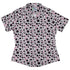 Glitchy Game Effects Video Game Curvy Button Up Shirt Geek Nerd video game arcade print women
