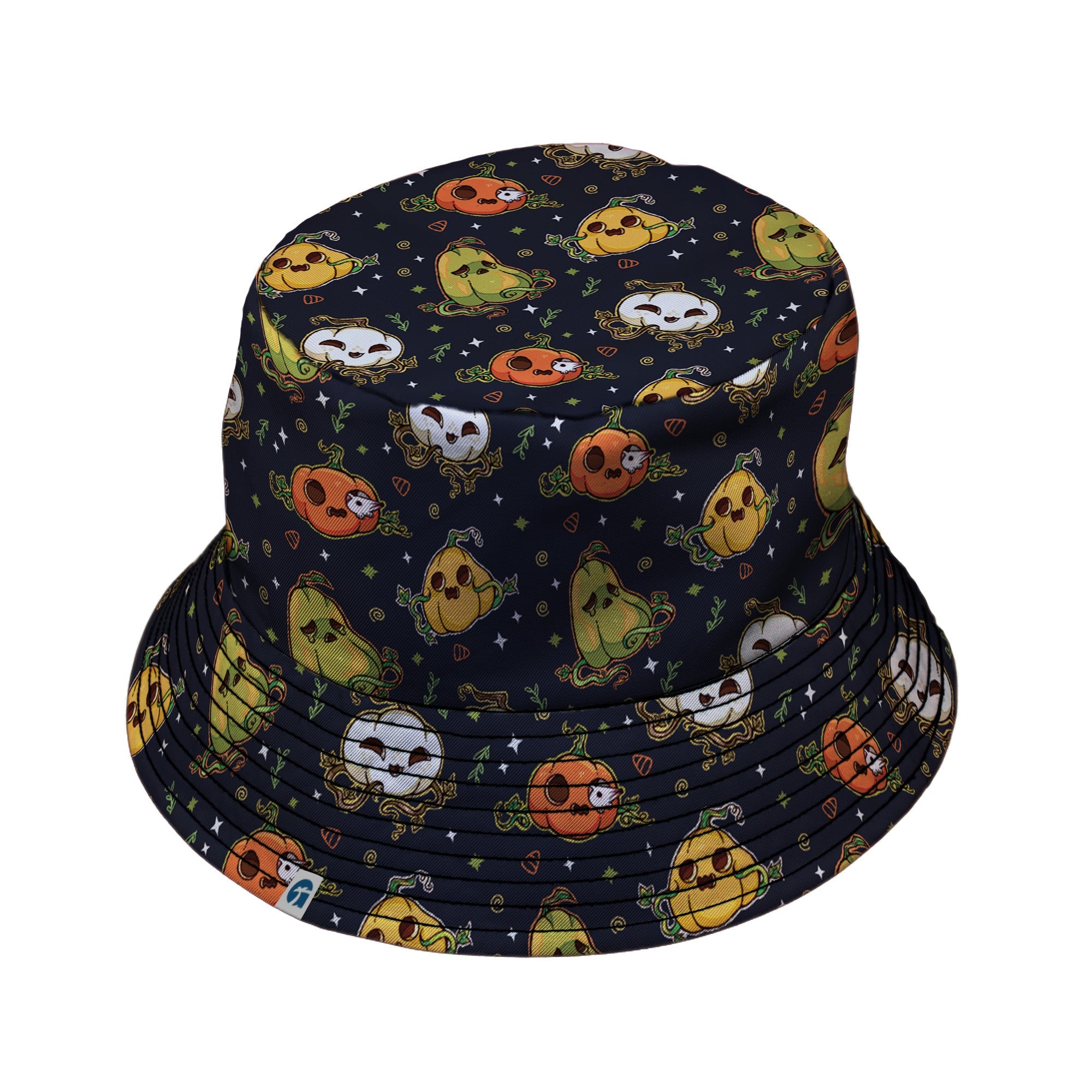 Glowing Halloween Pumpkins Anime Bucket Hat